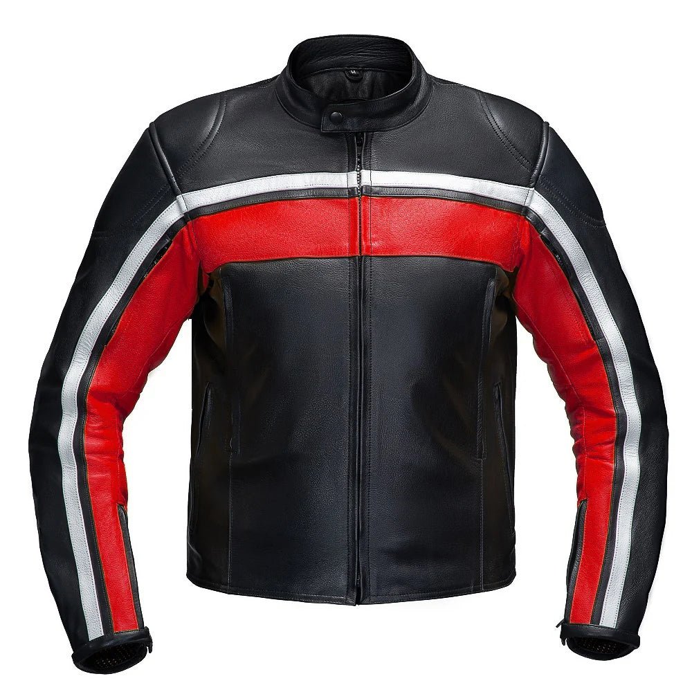 Legacy Red Motorcycle Racing Leather Jacket - Image 2