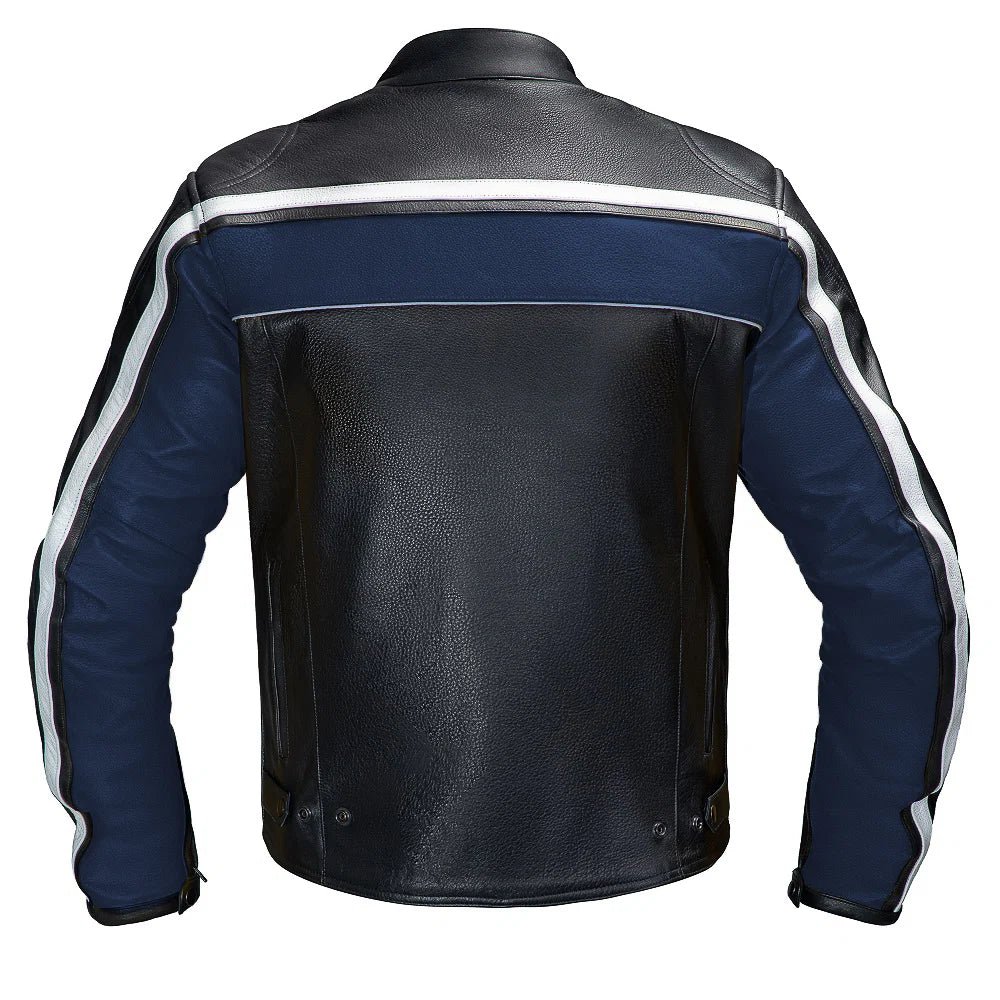 Legacy Blue Motorcycle Racing Leather Jacket - Image 3