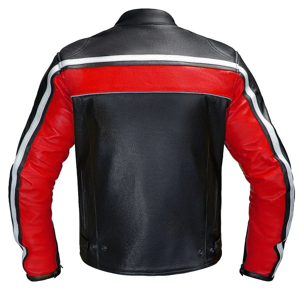 Legacy Red Motorcycle Racing Leather Jacket - Image 3