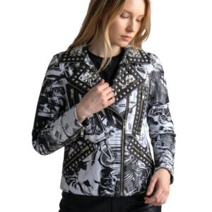 Cabaret Women's Motorcycle Leather Jacket
