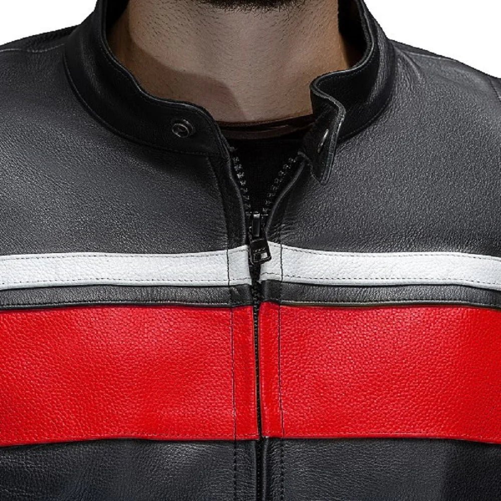 Legacy Red Motorcycle Racing Leather Jacket - Image 6