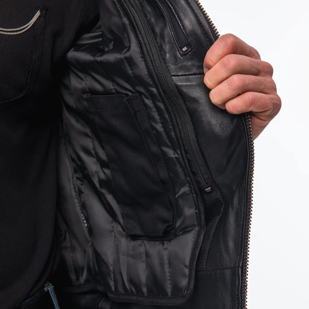 Limitless Men's Motorcycle Leather Jacket - Image 4