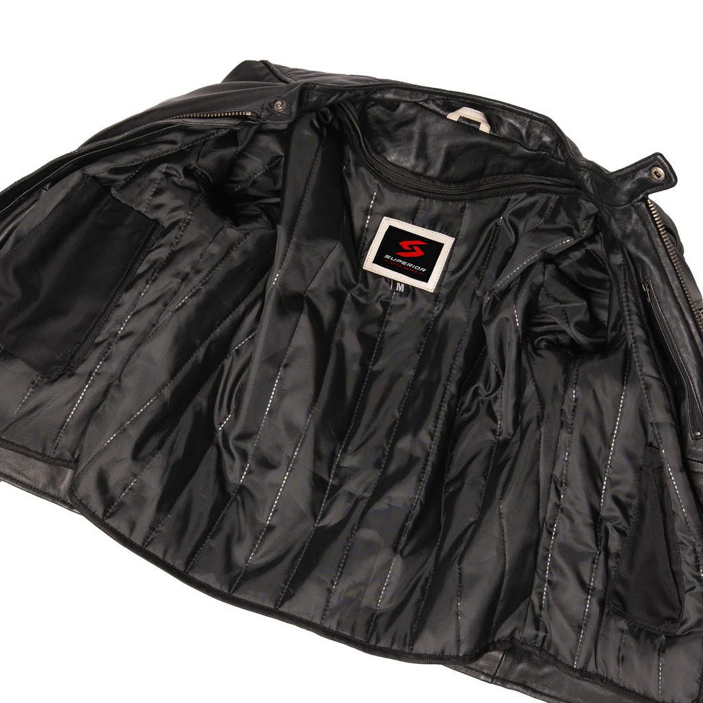 Limitless Men's Motorcycle Leather Jacket - Image 5