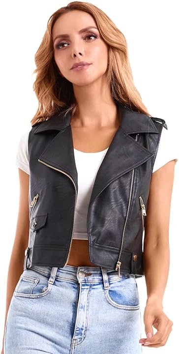 Faux Leather Vest